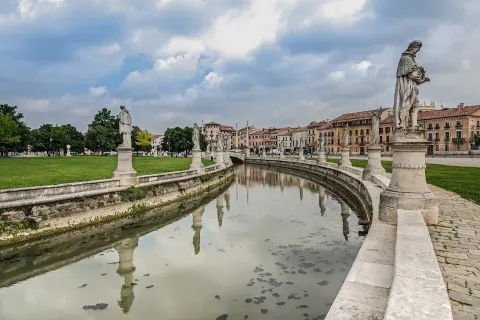 View of the Basilica of Saint Anthony and the cityscape of Padova
