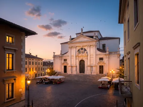 View of the Cathedral of San Michele Arcangelo in San Daniele del Friuli