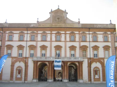 Facade of the Ducal Palace of Sassuolo, historic summer residence of the Este family