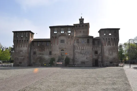 The Rocca di Cento, a medieval brick fortress located in Cento, Italy.