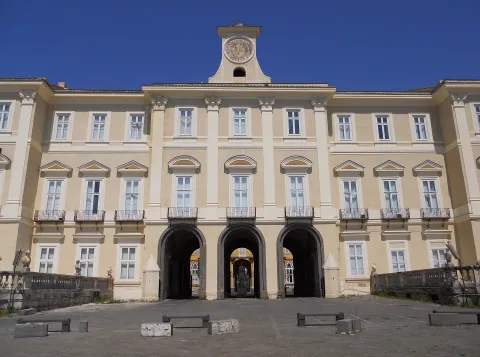 Incisione d'epoca raffigurante la vista del Monte Berico a Vicenza