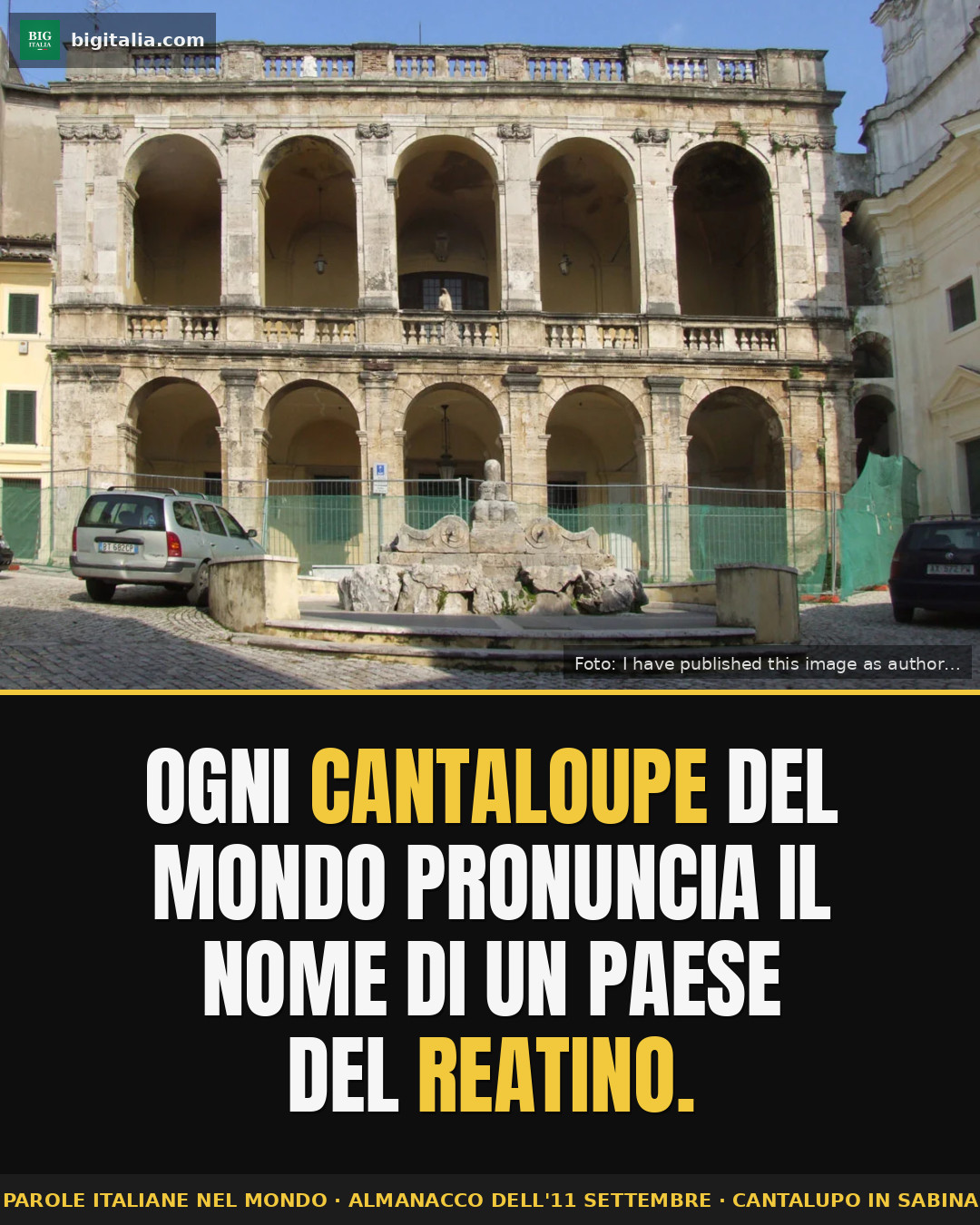 Cantaloupe: the world's melon is named after a tiny village near Rieti