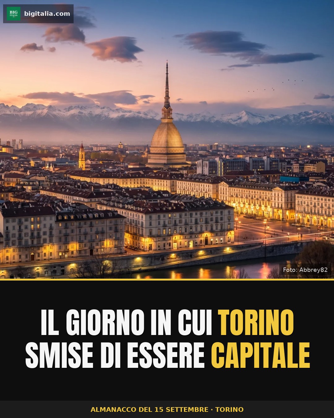 The day Turin stopped being Italy's capital